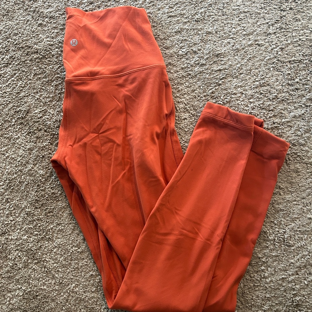 Lululemon Athletica Orange Leggings